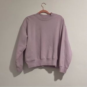 A new day - lavender sweater